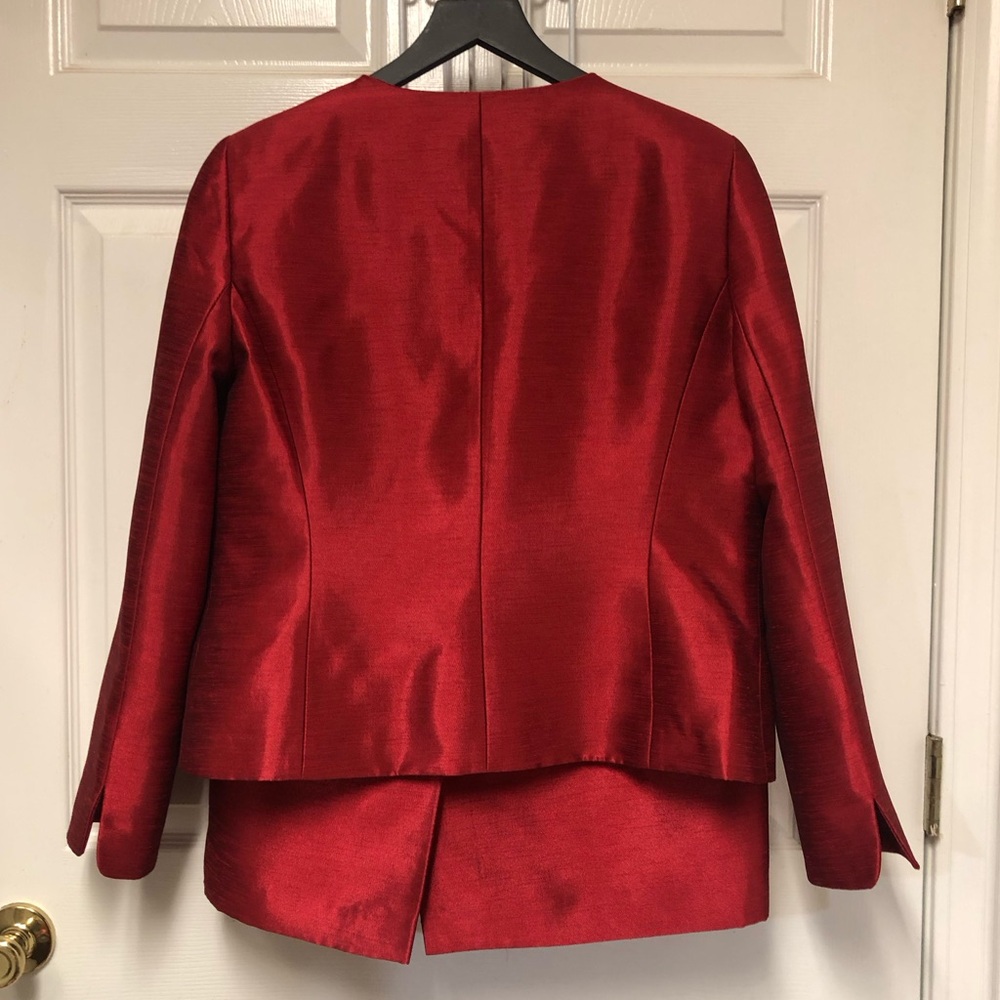 KASPER Two Piece Formal Cranberry Women’s Suit - Picture 9 of 15